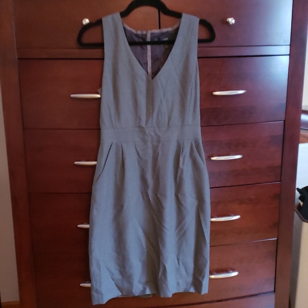 J.Crew suit dress gray